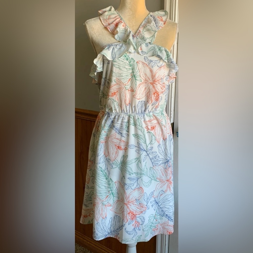 Market & Spruce Multicolor Floral  Dress. NWT.